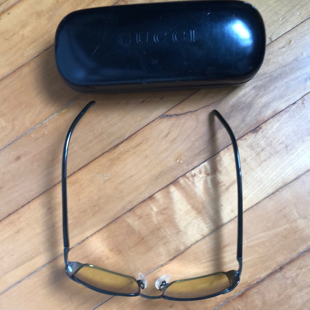 Green Gucci sunglasses